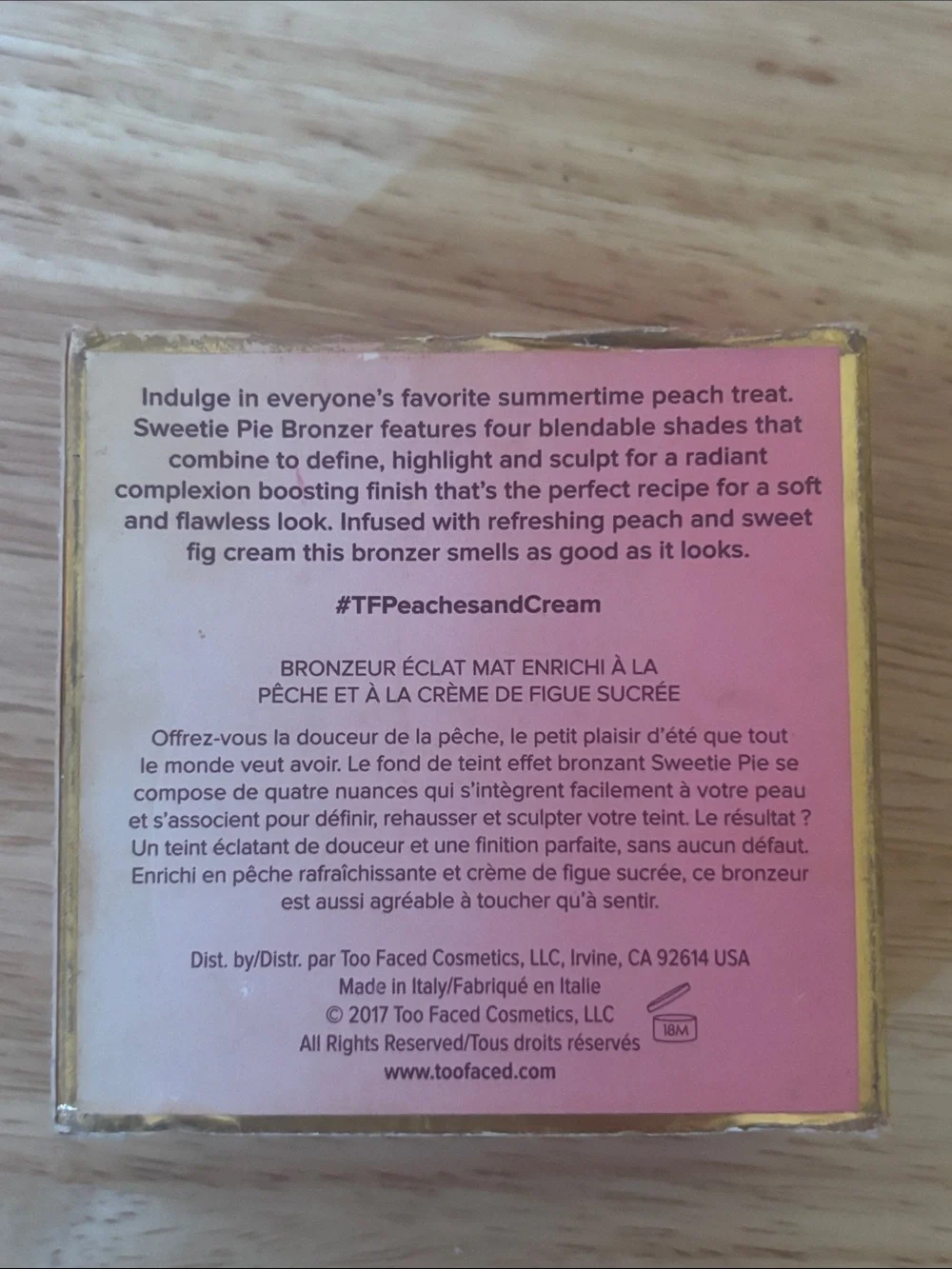 Too Faced Sweetie Pie Radiant Matte Bronzer, Discontinued